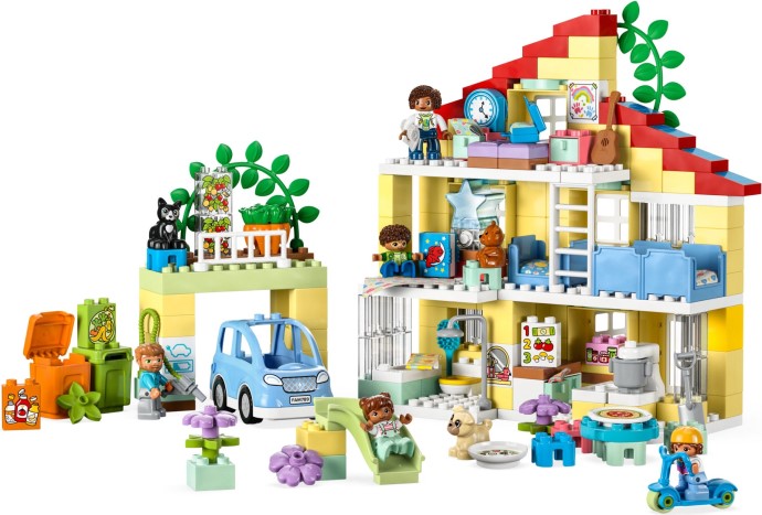 LEGO DUPLO Town 3in1 Familiehuis Speelgoed Poppenhuis voor 3+ Jarigen - 10994