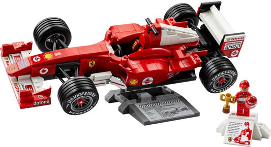 LEGO Icons Ferrari F2004 en Michael Schumacher Model Auto Bouwpakket voor Volwassenen en Decoratie 11375