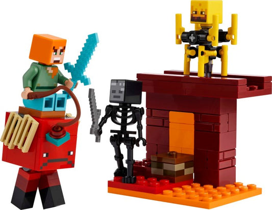 LEGO Minecraft De lavastrijd in de Nether voor kinderen - 21266
