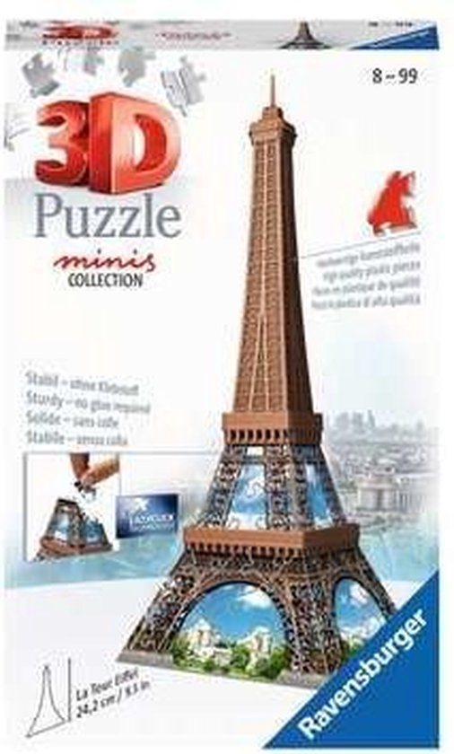 Ravensburger Mini Eiffel Tower 3D-puzzel 54 stuk(s) Gebouwen
