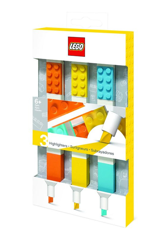 LEGO Iconic - Markeerstiften - 3 Fluokleuren