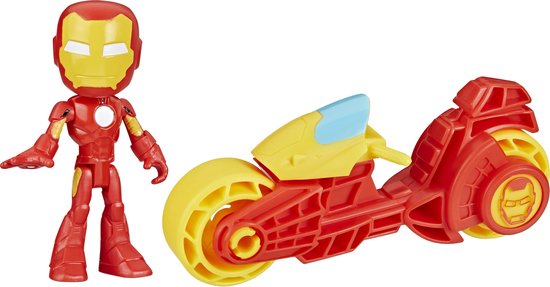 Marvel Spidey And His Amazing Friends Motorcycle Iron Man.