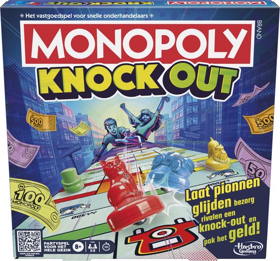 Monopoly Knockout Bordspel - Nederlandse Editie - Gezelschapsspel