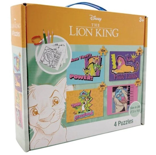 Disney Lion King - 4 Puzzels - 12+16+20+24 stukjes - Legpuzzel