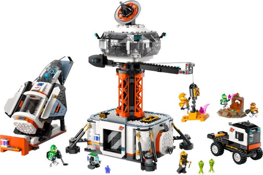 LEGO 60434 City Ruimtebasis en raketlanceringsplatform Speelgoed Raket, Robot en Alien Set