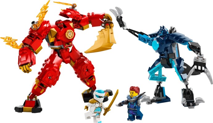 LEGO 71808 NINJAGO Kai's elementaire vuurmecha Actiefiguur Speelgoed voor Rollenspellen