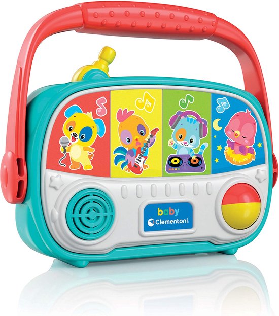 Clementoni - Baby Radio - Met licht en geluid - Voor ontwikkeling van hand-oog coördinatie - Vanaf 6 maanden