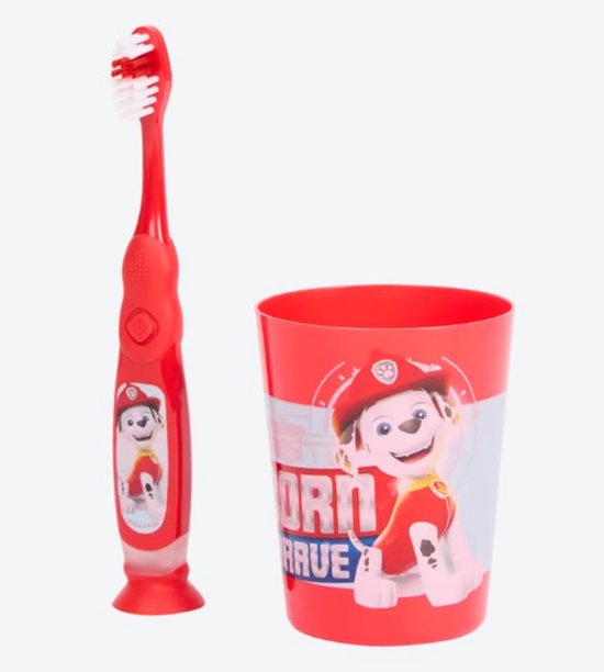 Paw Patrol Tandenborstelset voor kinderen 3+ met timer en zuignap - Marcel