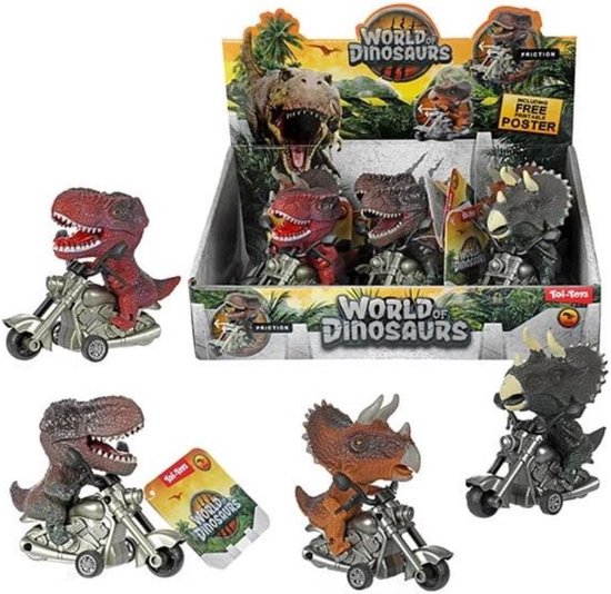 World of Dinosaurs Frictie Dino op Motor