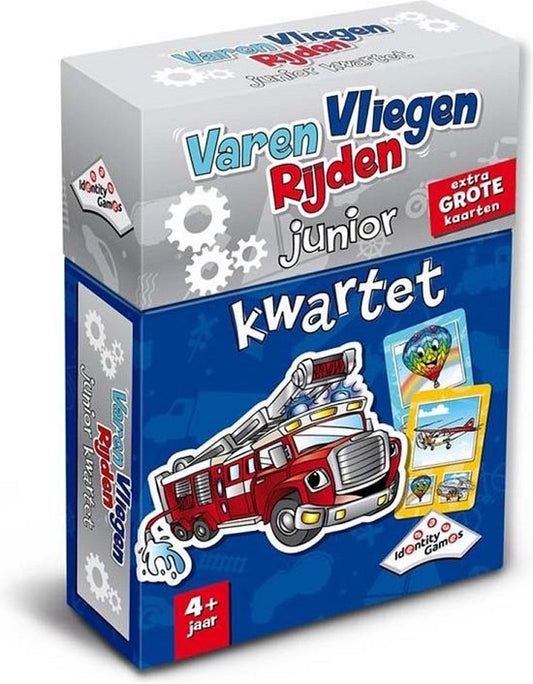 Varen Vliegen Rijden junior kwartet - Kaartspel - Voor peuters en kleuters vanaf 4 jaar