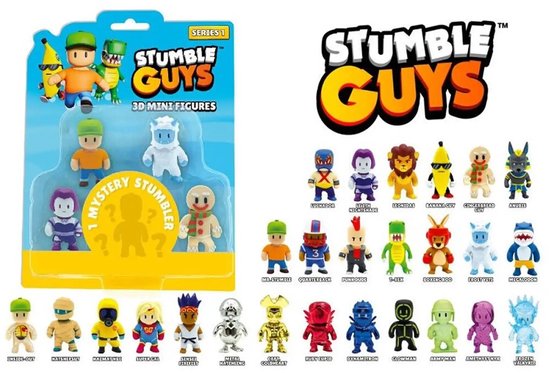 Just toys Stumble Guys 3D Actiefiguren 5 pack - Videogame - Collectible